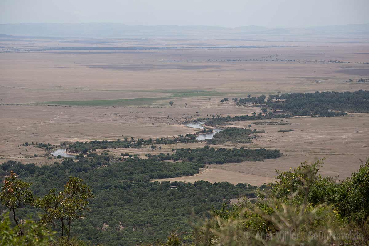 Blick vom Camp auf die Maasai Mara Blick vom Camp auf die Maasai Mara