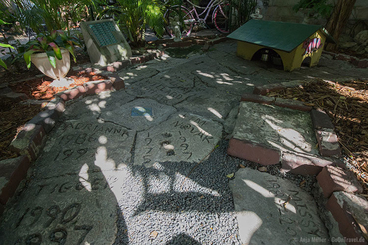 Katzenfriedhof im Garten