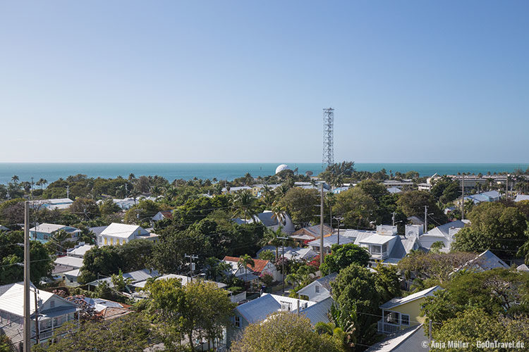 Blick vom Leuchtturm auf Key West 