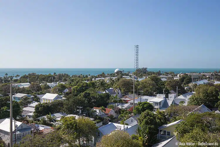 Blick vom Leuchtturm auf Key West Blick vom Leuchtturm auf Key West