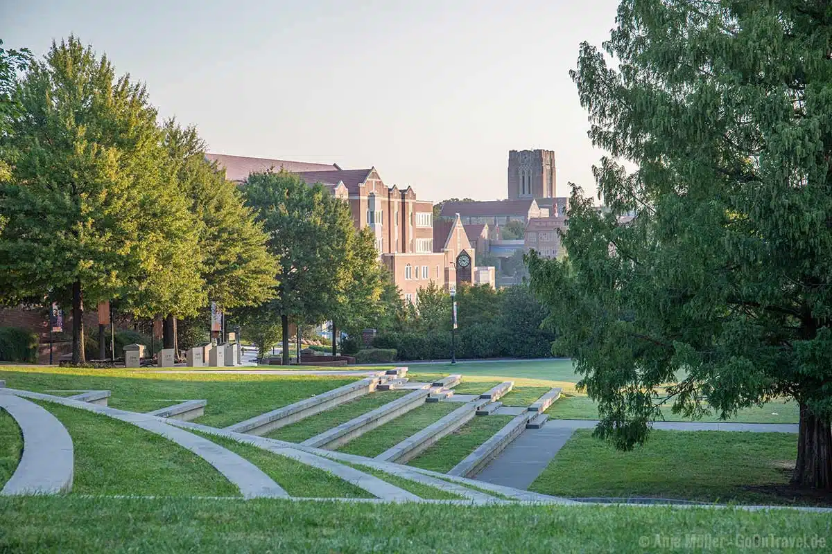 Viel Grün gibt es ebenfalls auf dem Campus der University of Tennessee