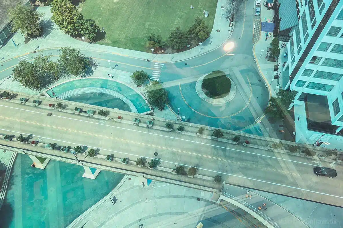 Blick aus der Sunsphere auf Knoxville Blick aus der Sunsphere auf Knoxville
