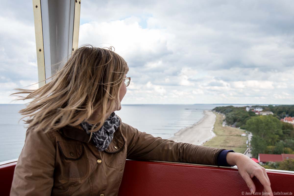 Ein Blick aus dem Riesenrad aus 60 m Höhe über Kühlungsborn