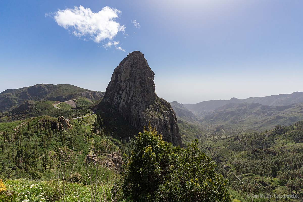 Der Roque de Agando auf La Gomera