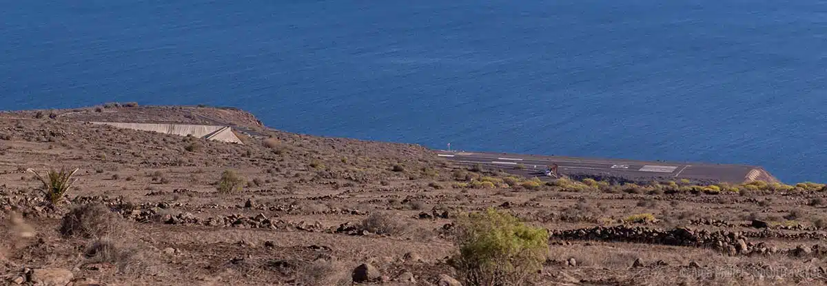 La Gomera Flughafen von oben La Gomera Flughafen von oben