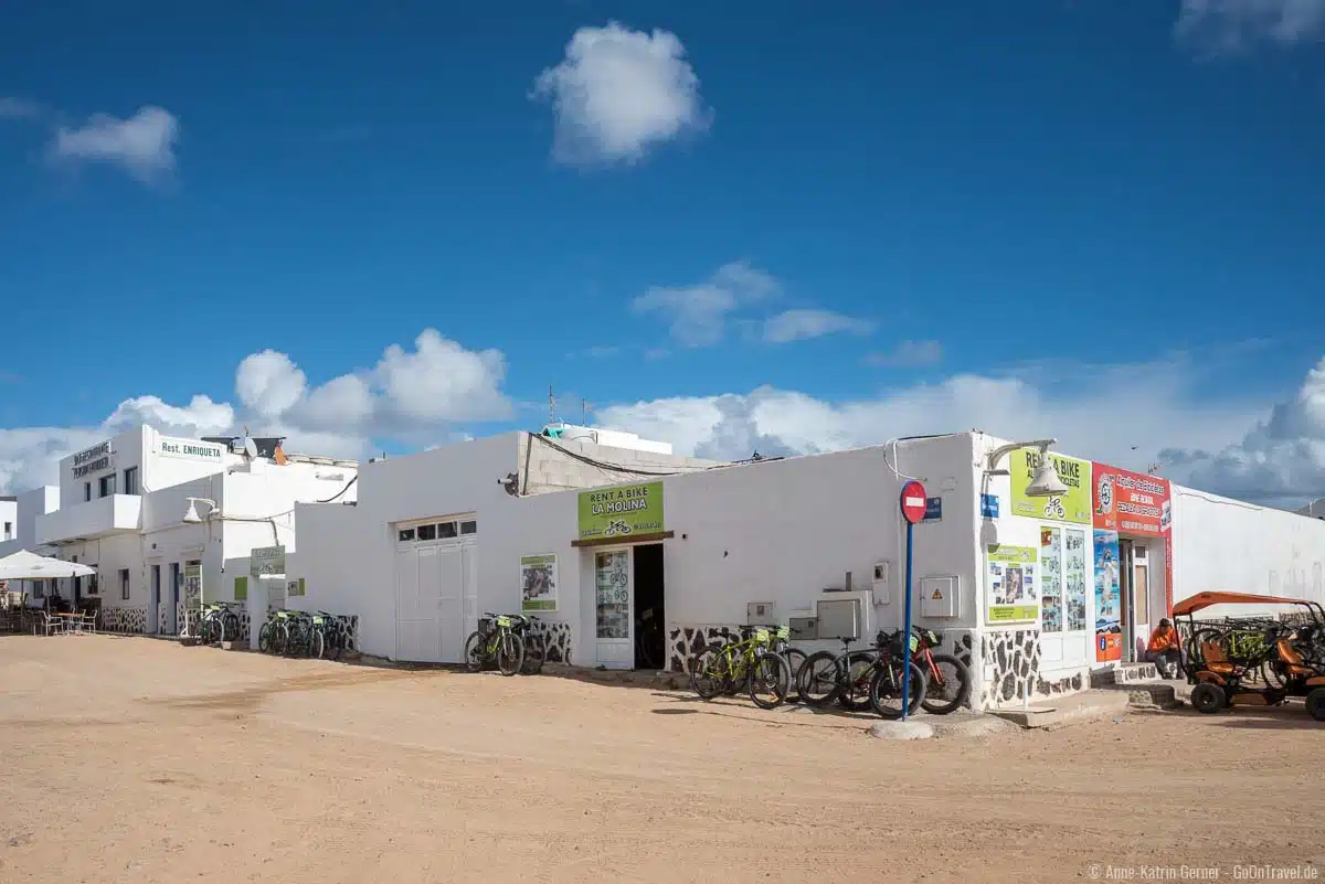 Fahrradverleih in Caleta del Sebo auf La Graciosa Fahrradverleih in Caleta del Sebo auf La Graciosa