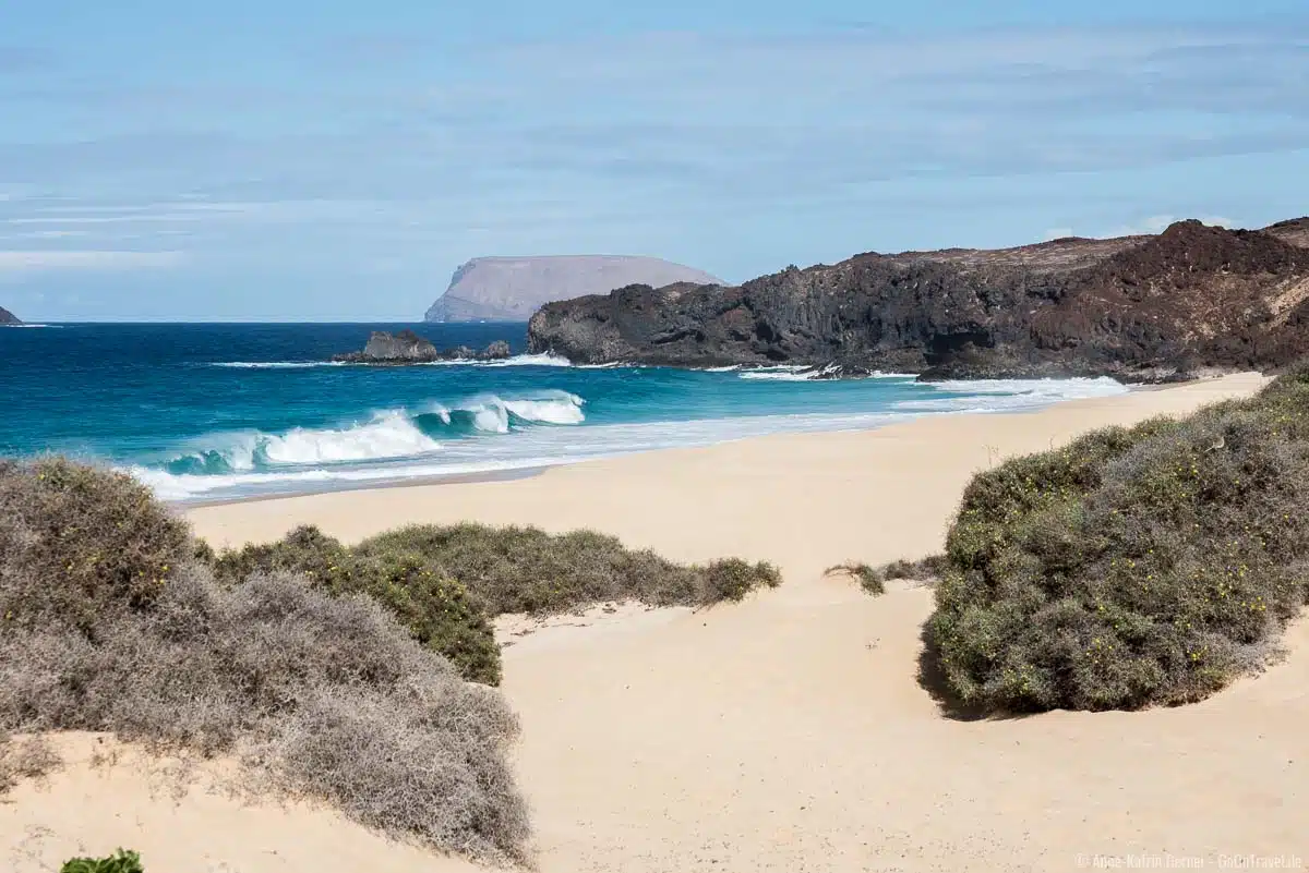 Wunderschön und gefährlich Playa de las Conchas Wunderschön und gefährlich Playa de las Conchas