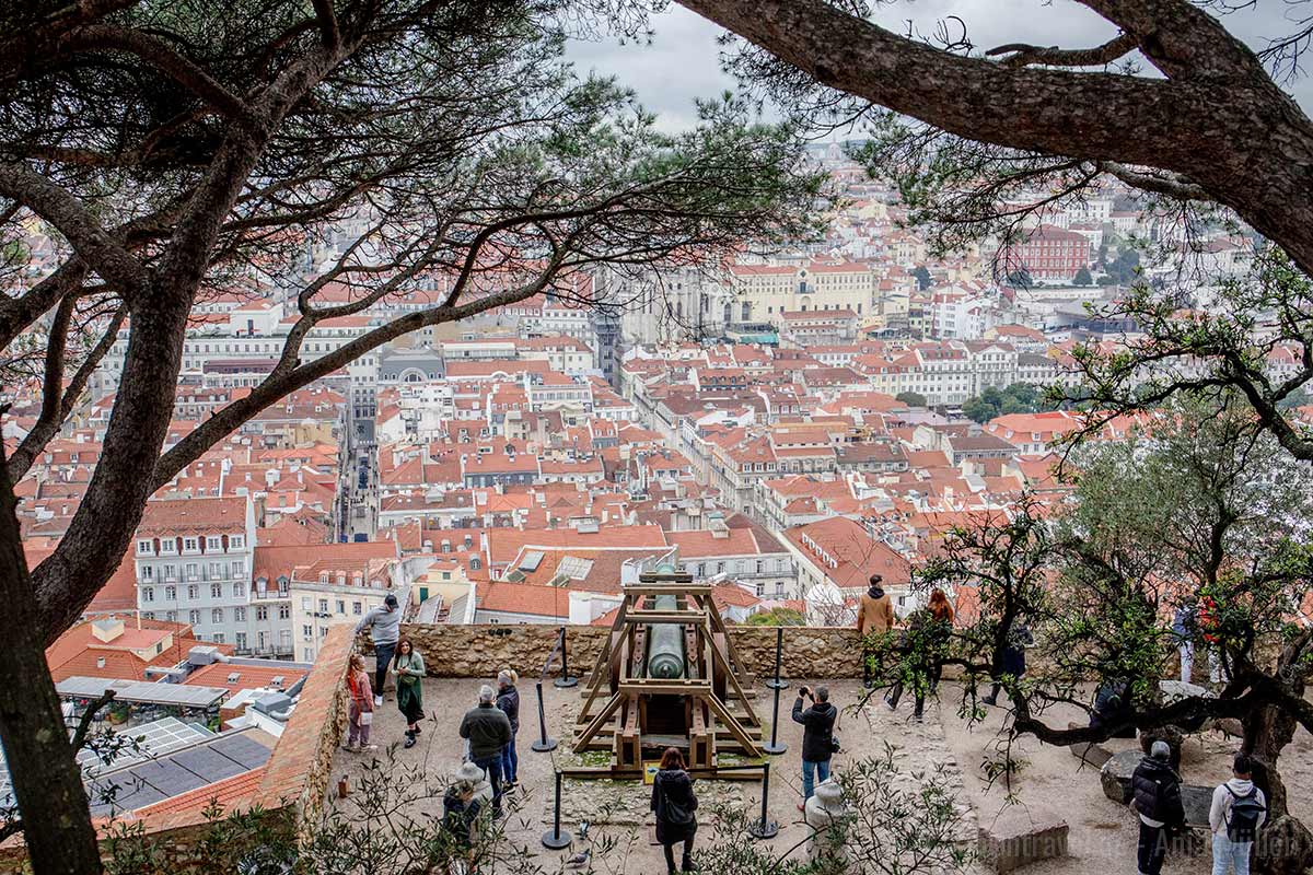 Schönster Ausblick in Lissabon vom Castelo de São Jorge