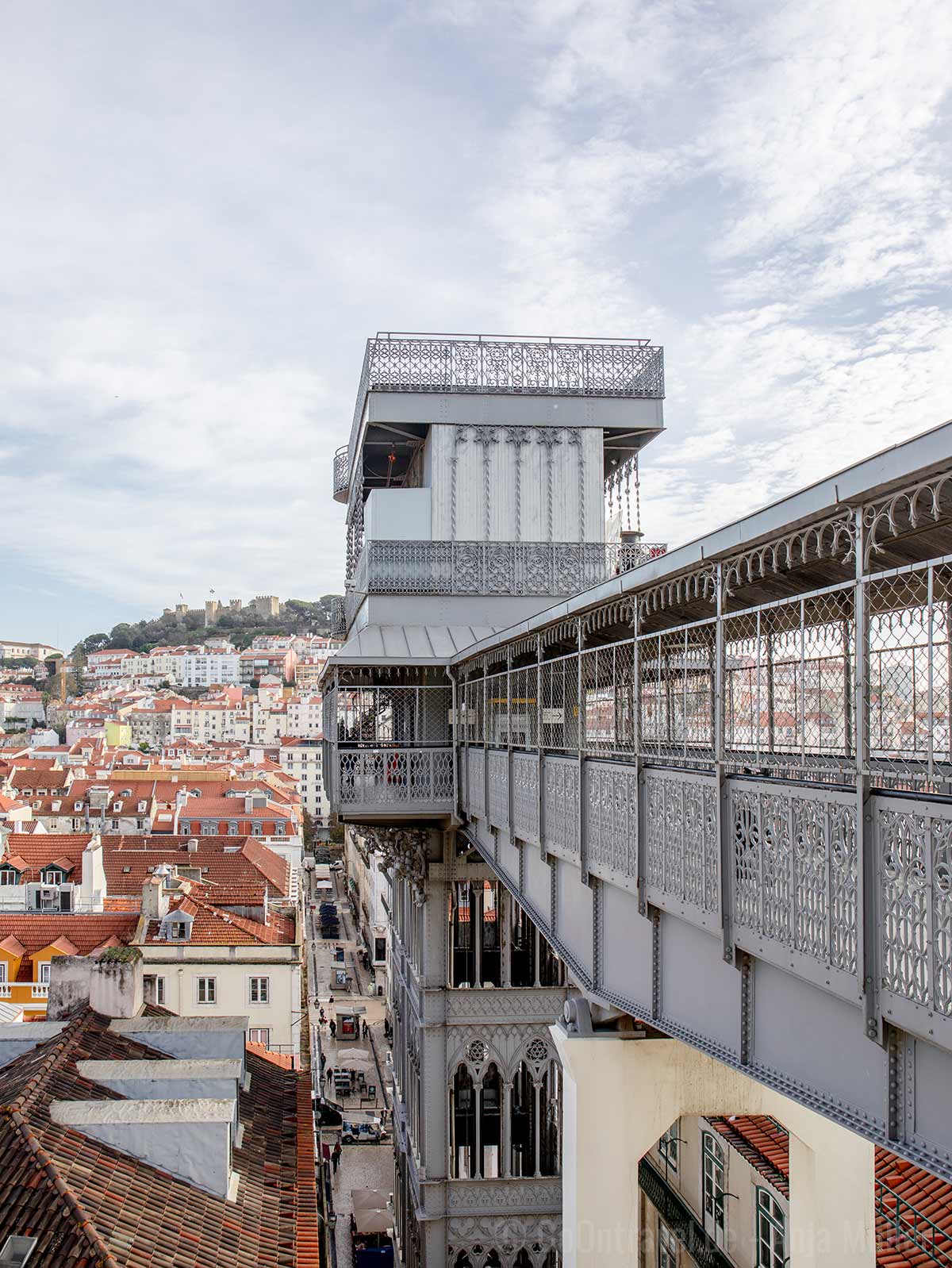 Elevador de Santa Justa in Lissabons Zentrum Elevador de Santa Justa in Lissabons Zentrum