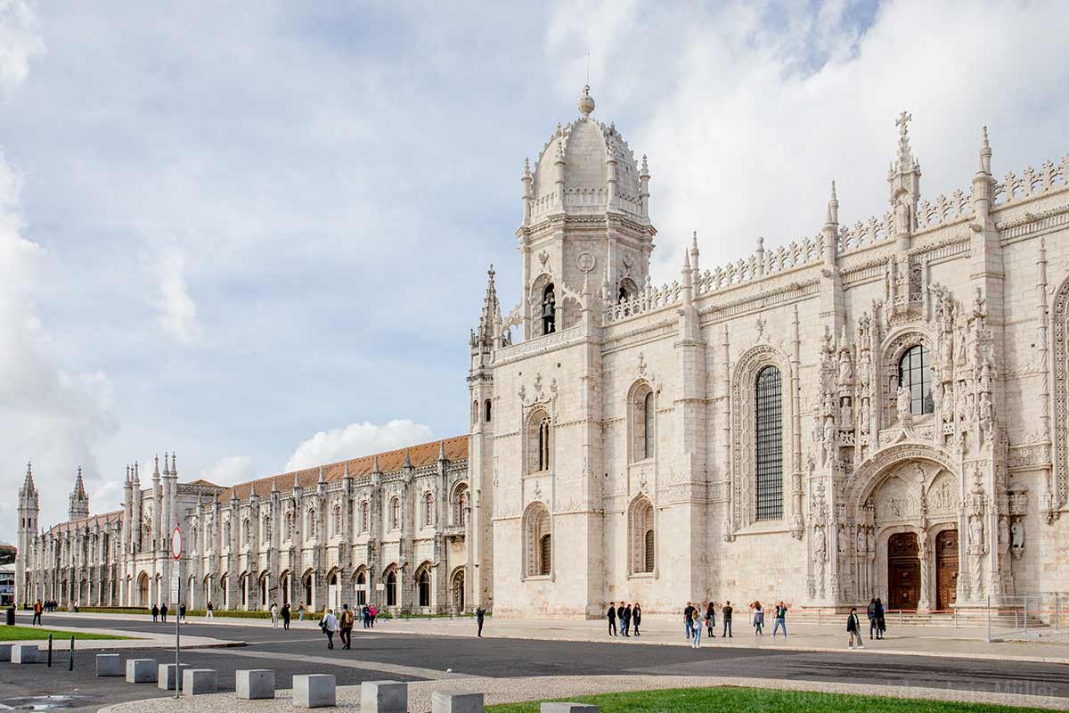 Imposante Fassade vom Jerónimos Kloster Imposante Fassade vom Jerónimos Kloster