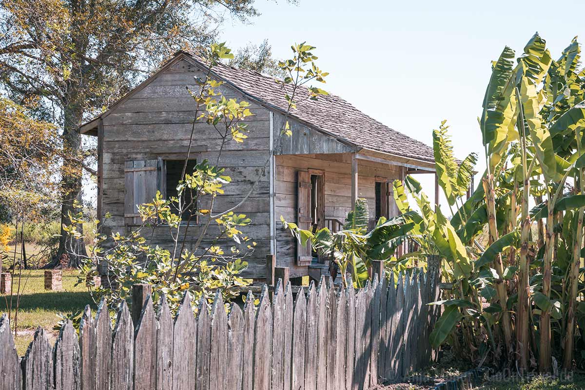 Sklavenunterkunft auf der Laura Plantation Sklavenunterkunft auf der Laura Plantation