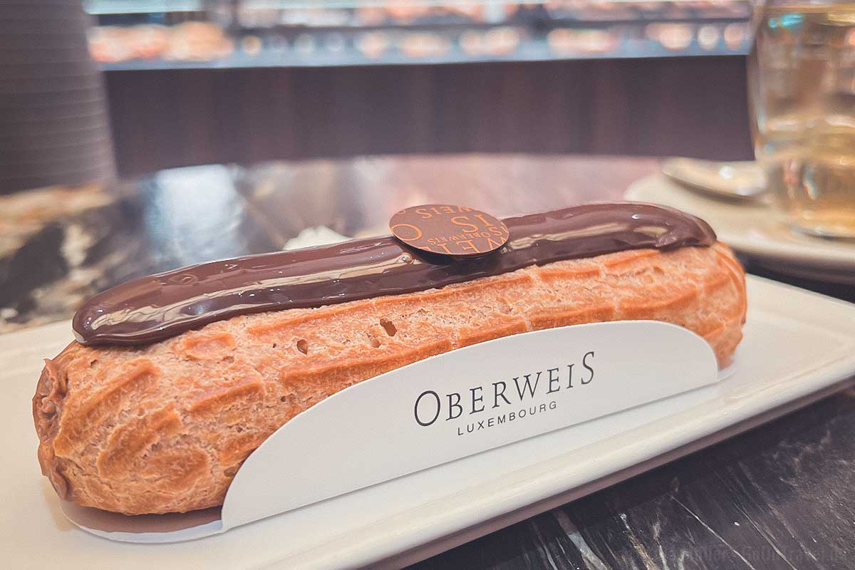 Leckeres Eclair im Oberweis