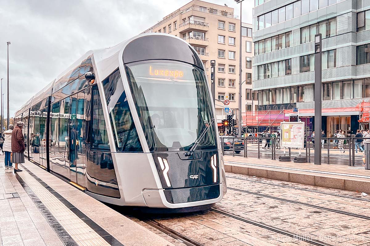 Mit der Tram fährst du in Luxemburg Stadt kostenfrei