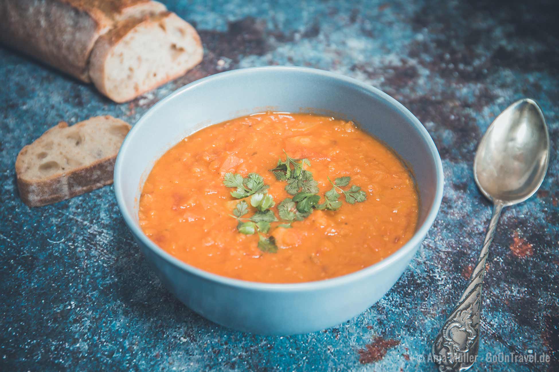 Marokkanische Linsensuppe - Harira (vegan)