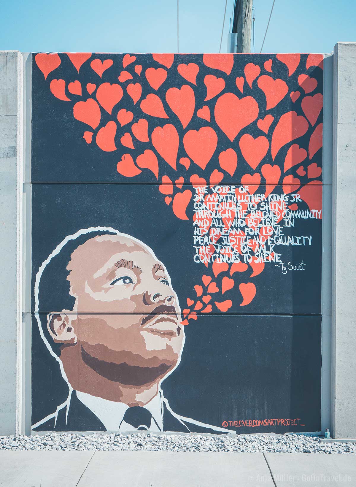 Mural von Martin Luther King in Chattanooga