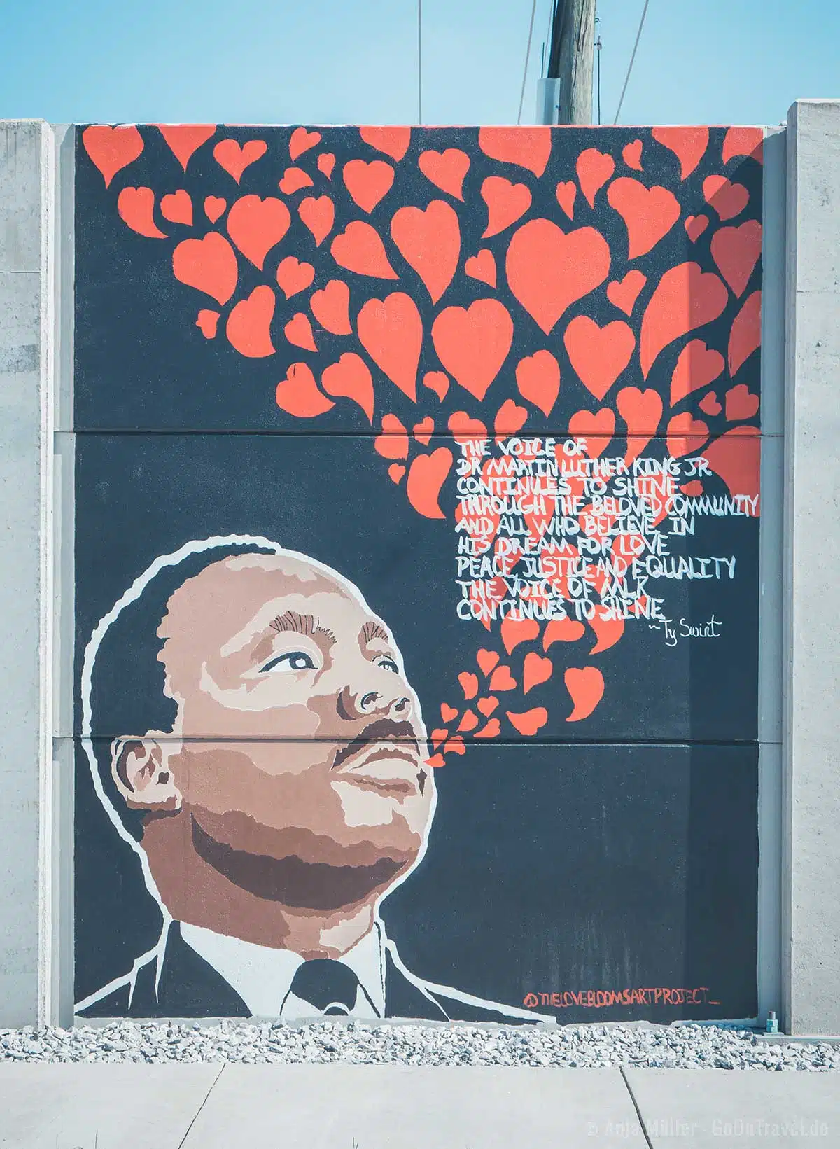 Mural von Martin Luther King in Chattanooga 