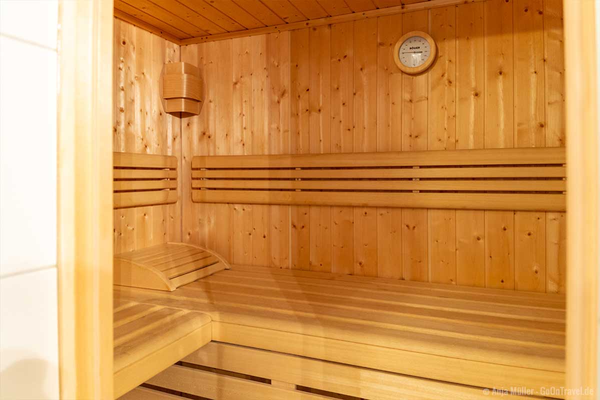 Sauna im Ferienhaus