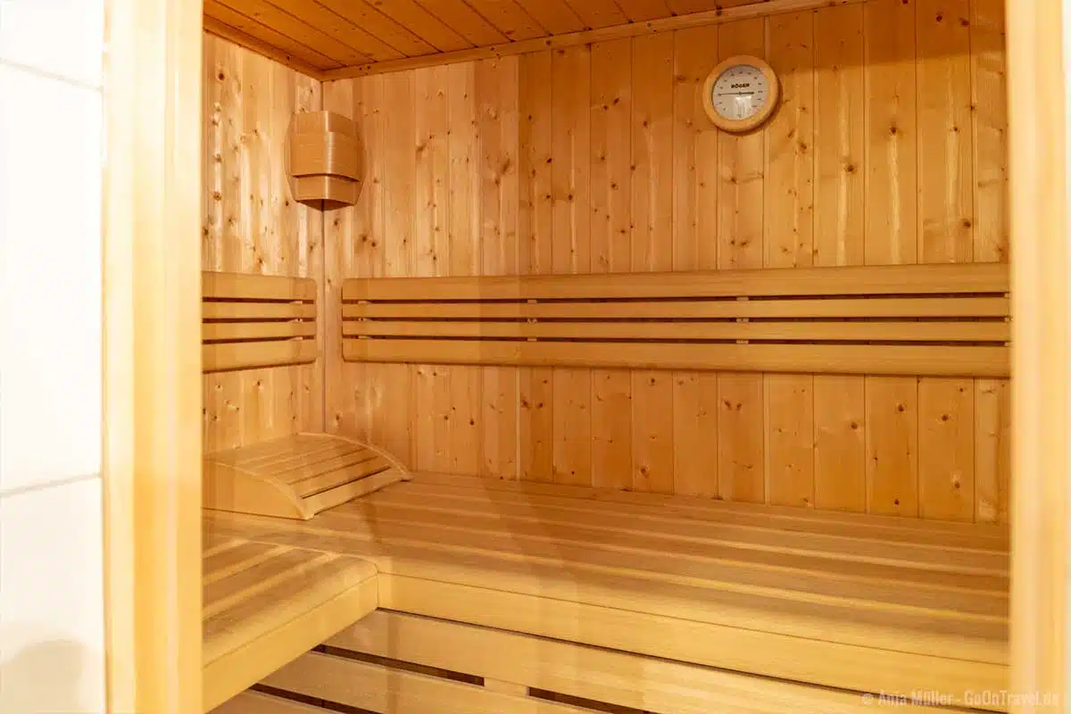 Sauna im Ferienhaus Sauna im Ferienhaus