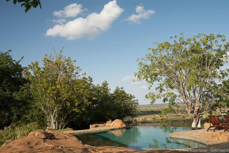 Infinity Pool mit Blick über den Meru NP