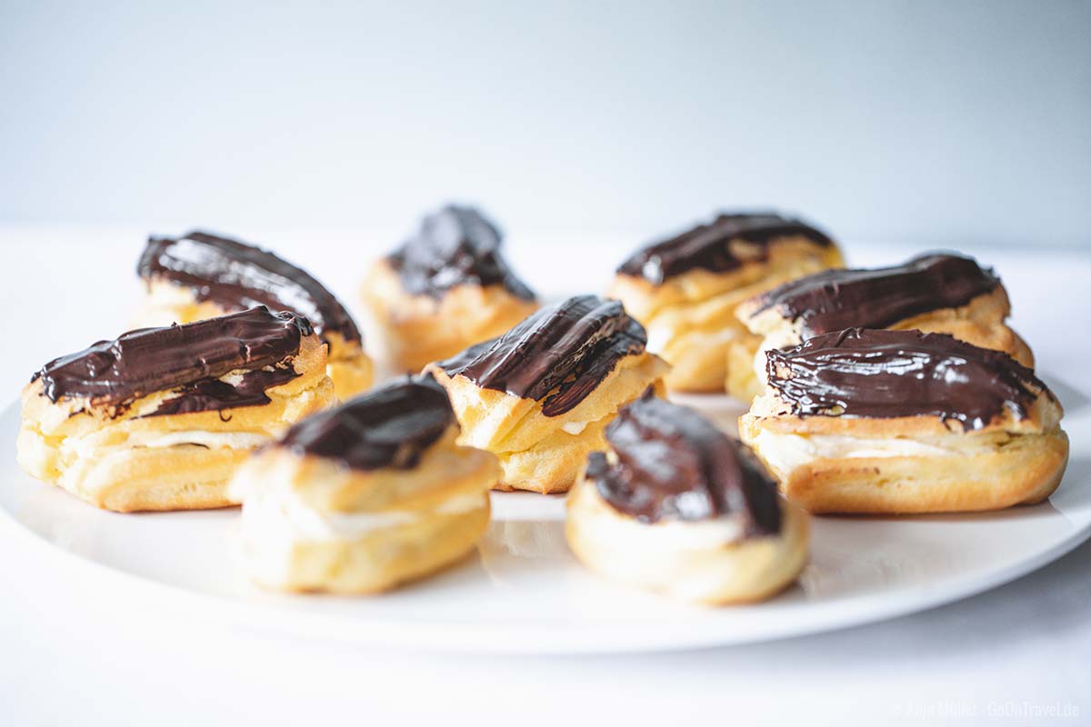 Viele leckere Mini Eclairs Viele leckere Mini Eclairs