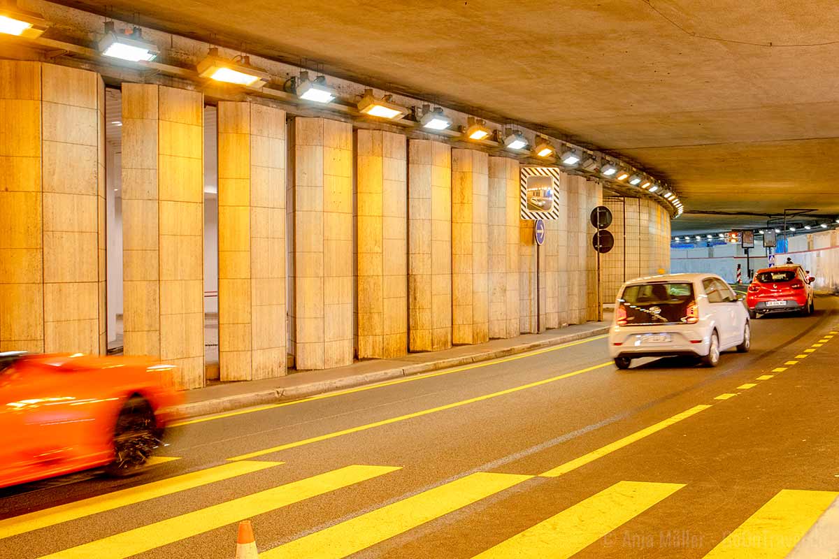 Der Tunnel am Hafengehört ebensfalls zur Formel-1-Rennstrecke in Monaco