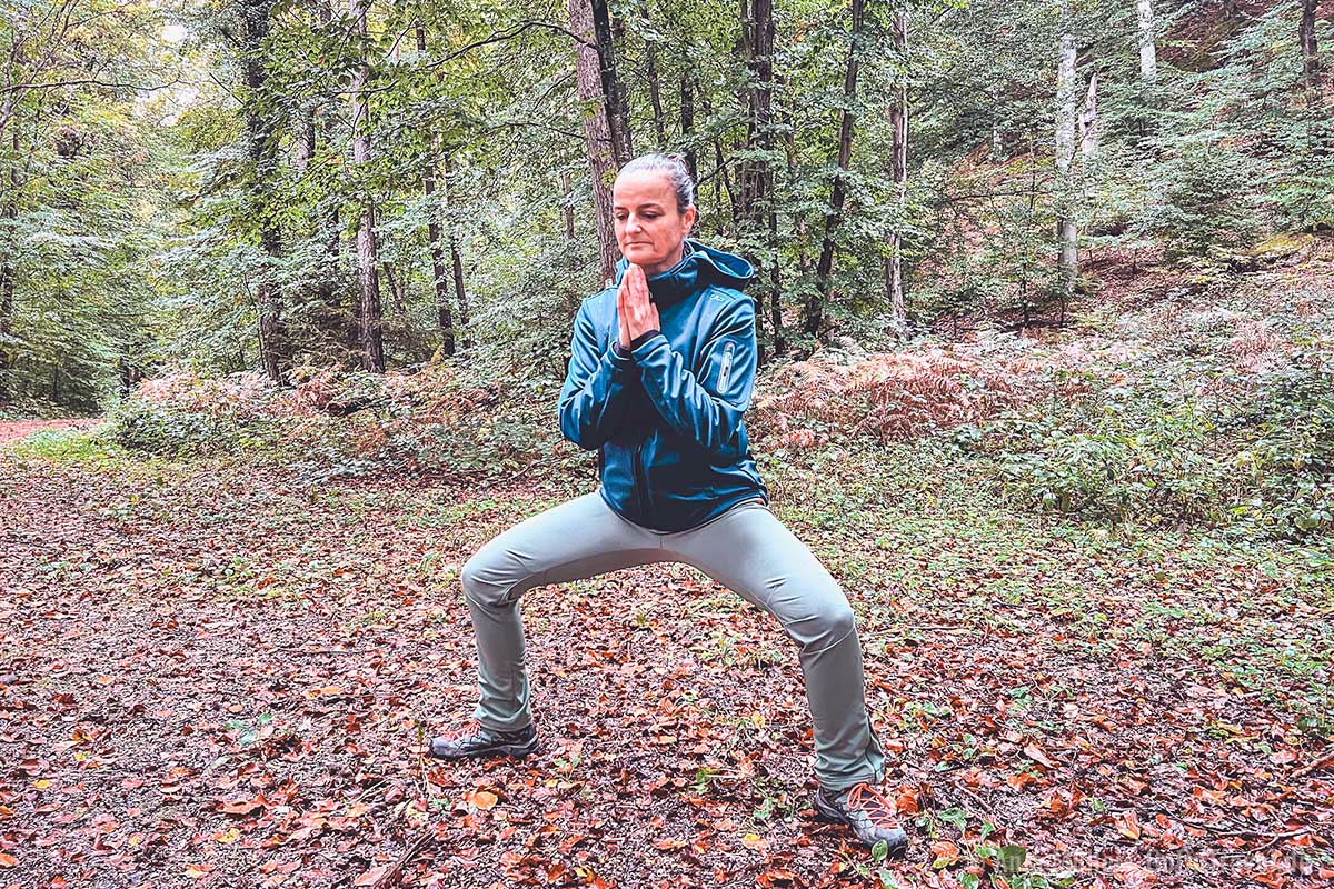 Yogalehrerin Isabel Schank
