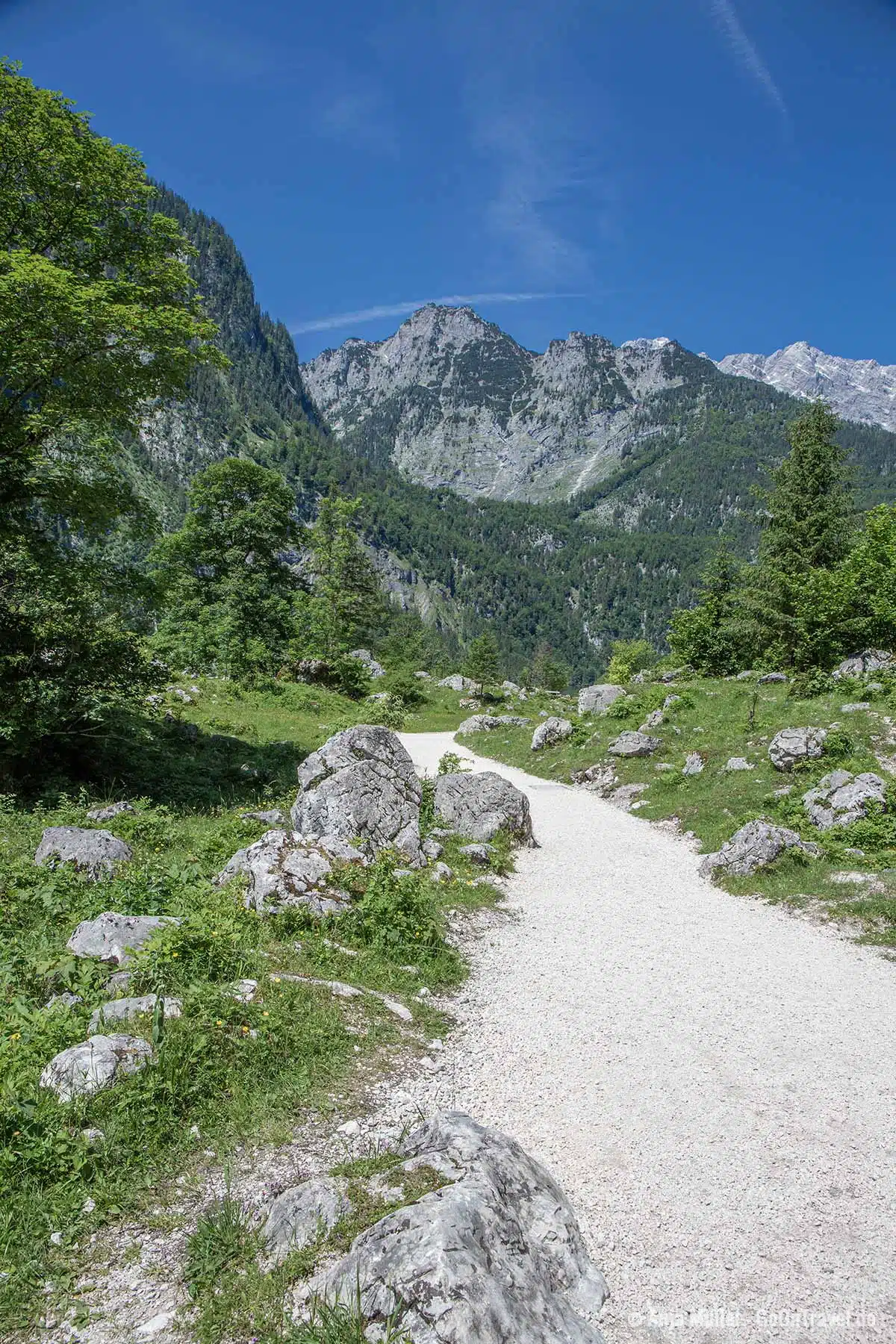 Wanderweg im Nationalpark Berchtesgaden Wanderweg im Nationalpark Berchtesgaden