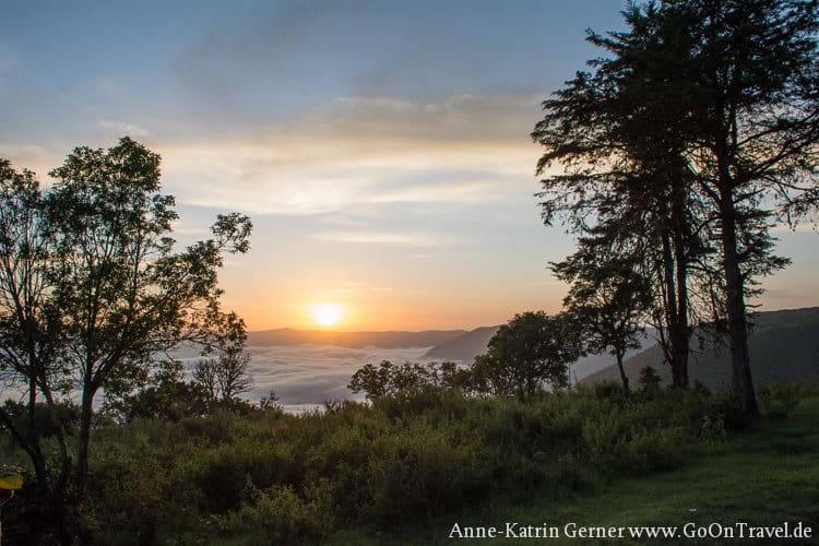 Sonnenaufgang Ngorongoro Serena Lodge