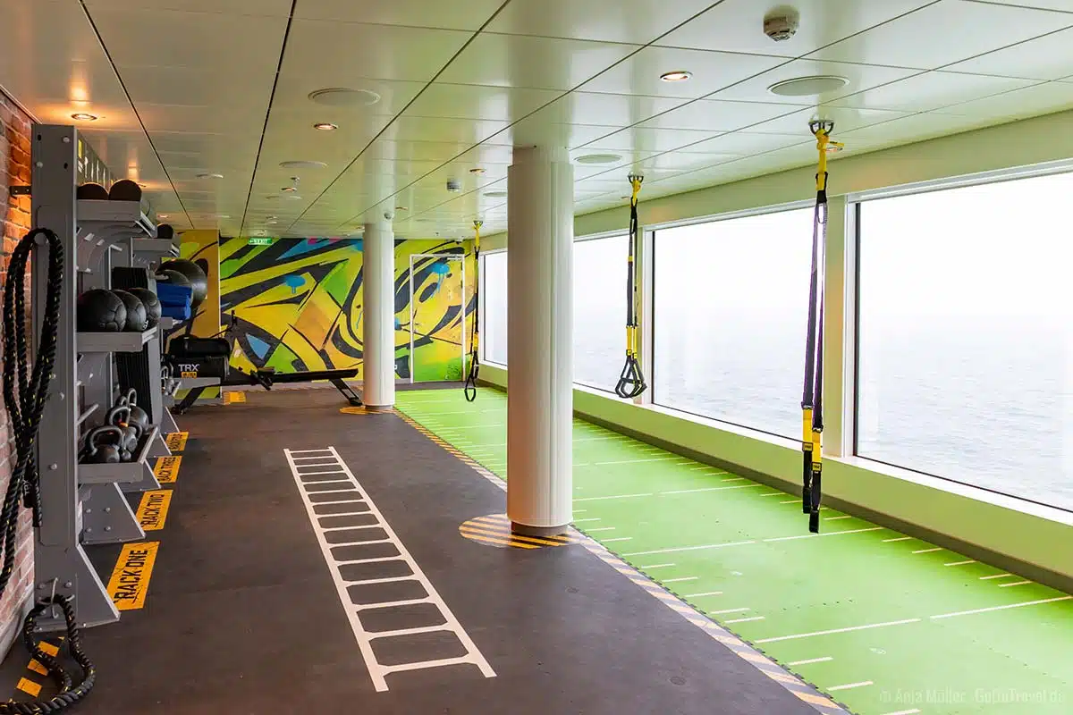 Das Fitnessangebot auf der Norwegian Encore Das Fitnessangebot auf der Norwegian Encore