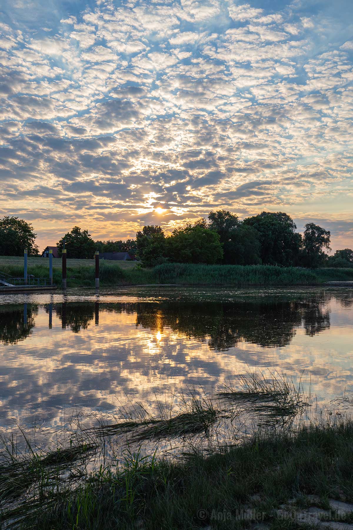 Sonnenuntergang im Oderbruch