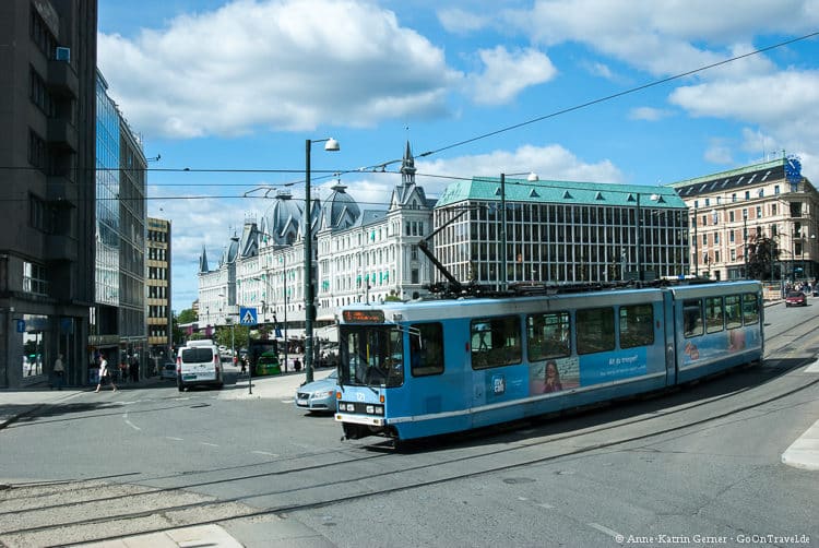 Mit der Tram durch Oslo