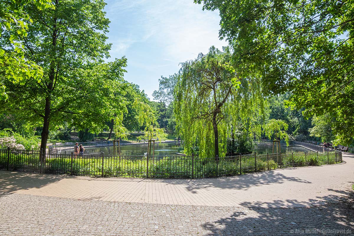 Teich im Volkspark Friedrichshain