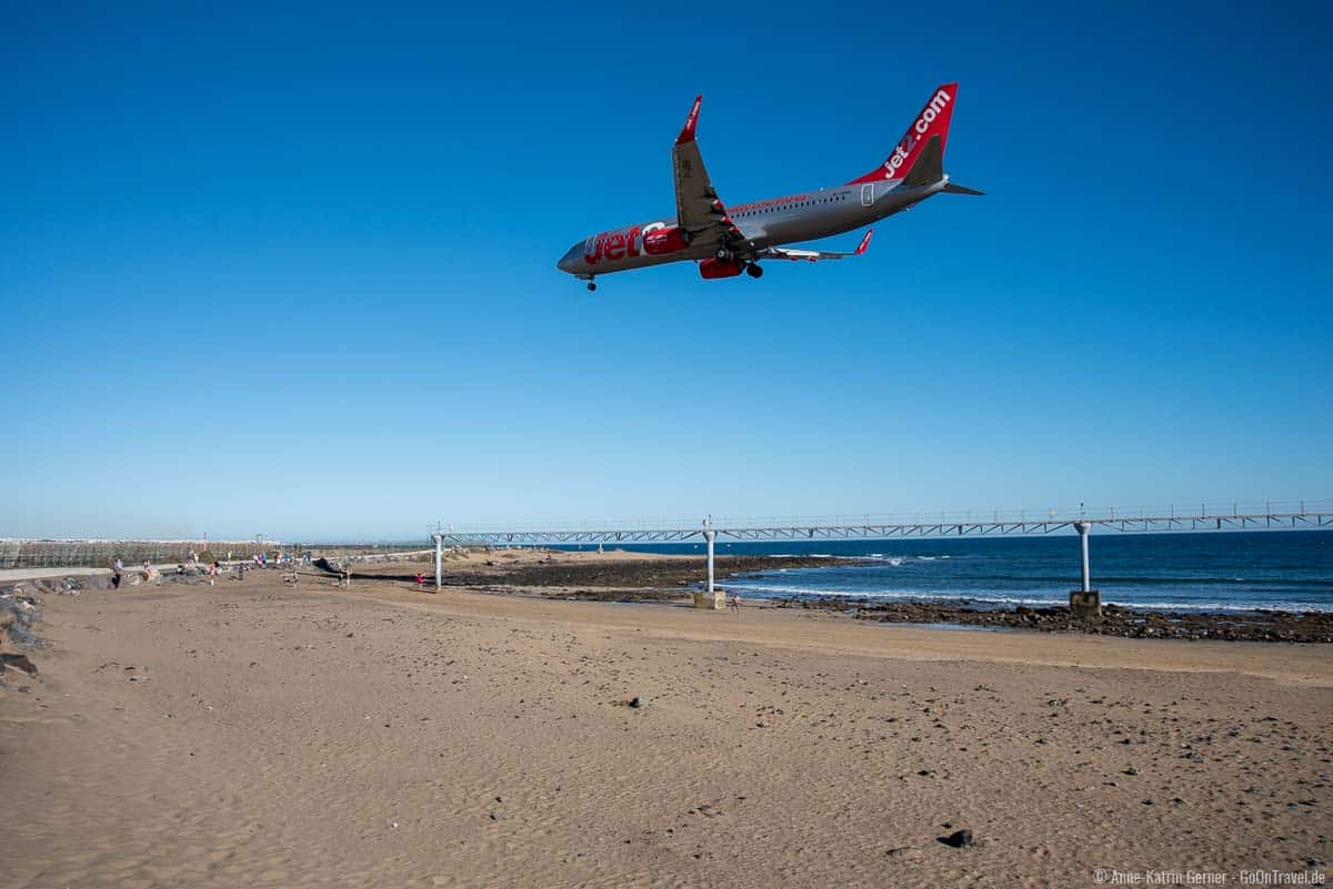 Schöne Strände auf Lanzarote, gibt es nicht nur für Planespotter