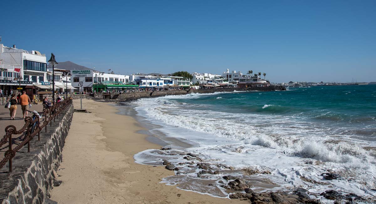 Playa Blanca bei Flut