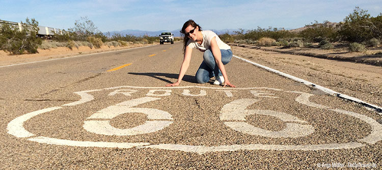 Wunsch in Erfüllung gegangen: Posen auf der Route 66 Wunsch in Erfüllung gegangen: Posen auf der Route 66