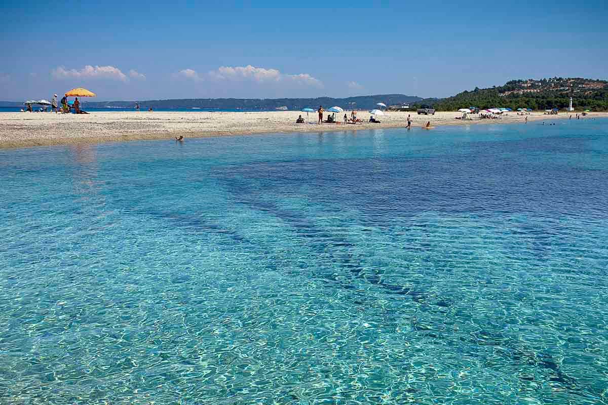 Was für tolle Farben am Possidi Beach