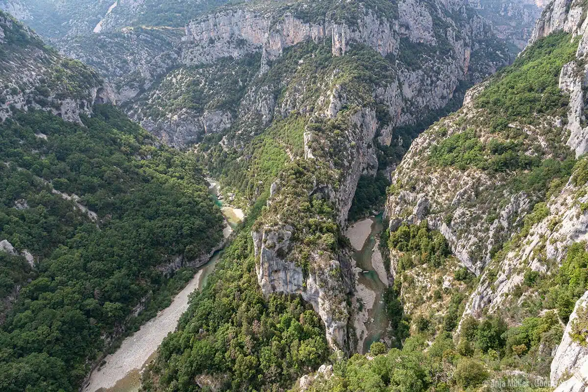 die 180 Grad Biegung des Verdon Flusses die 180 Grad Biegung des Verdon Flusses