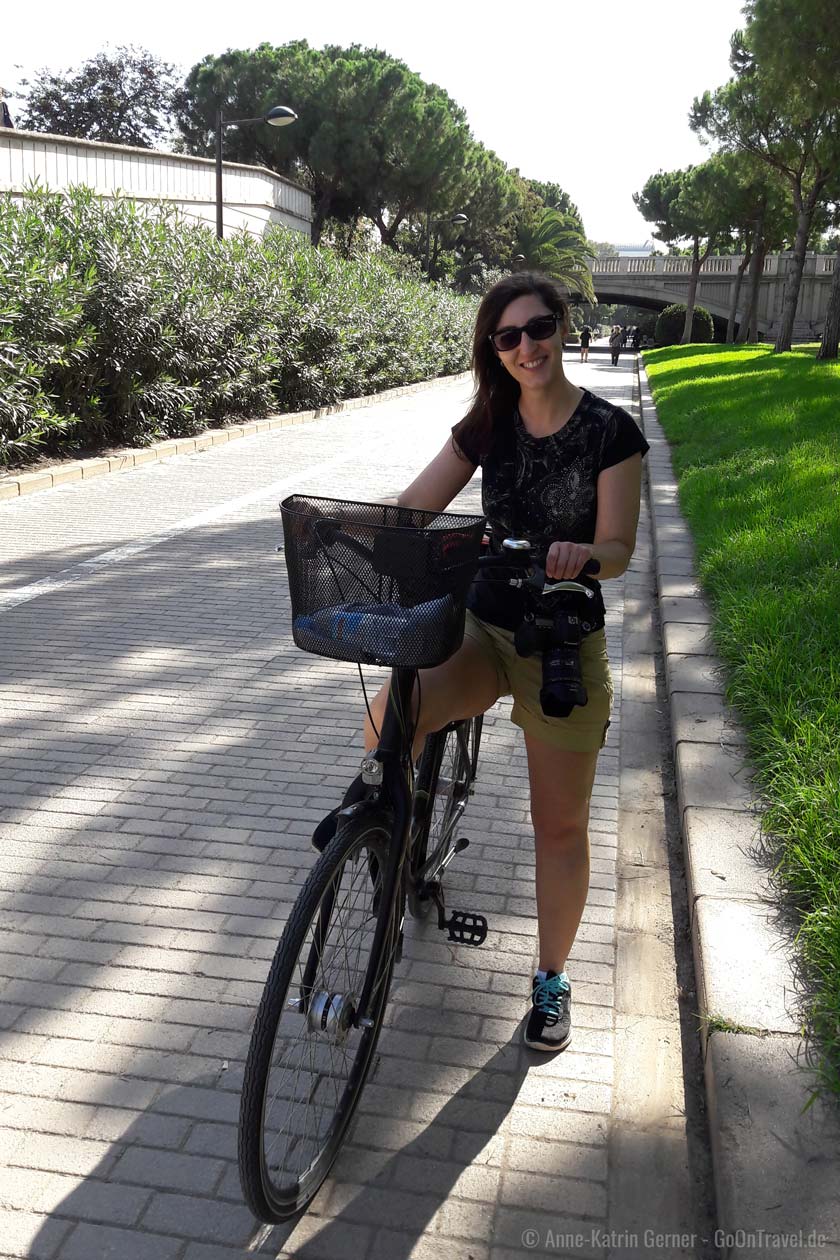 sehr gutes Radwegenetz im Turia-Park