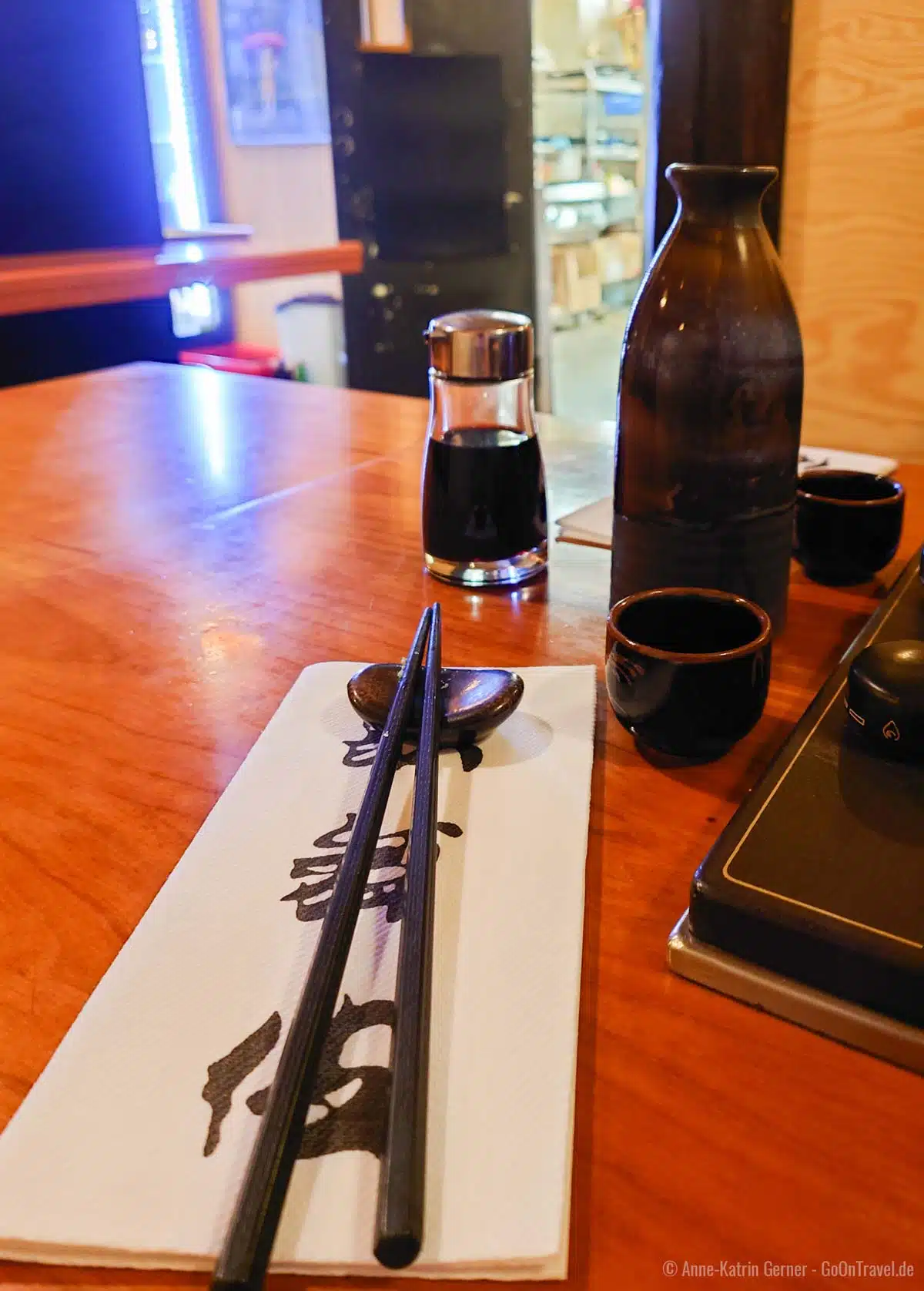 Eine große Auswahl an Sake steht zur Wahl Eine große Auswahl an Sake steht zur Wahl