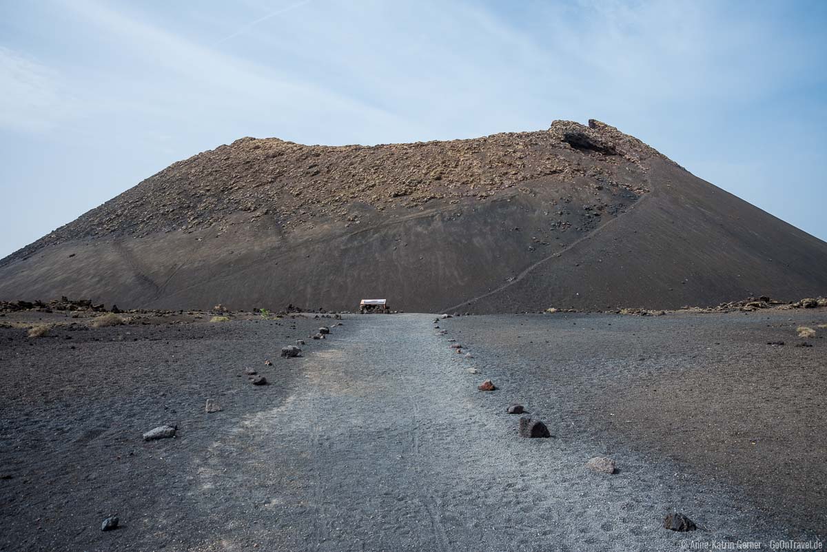 Imposanter Anblick des erloschenen Vulkans Montaña del Cuervo