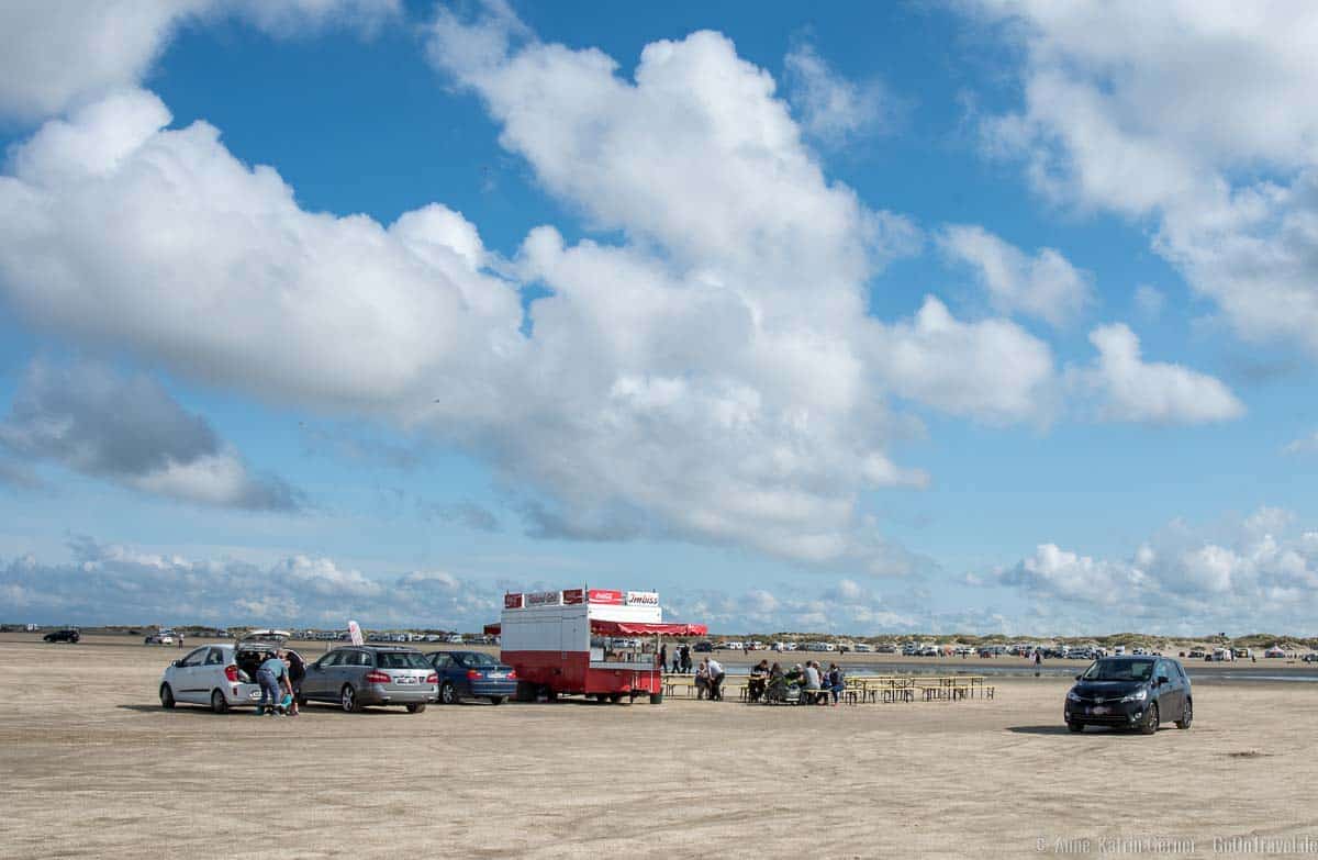 Imbisswagen am Strand von Lakolk