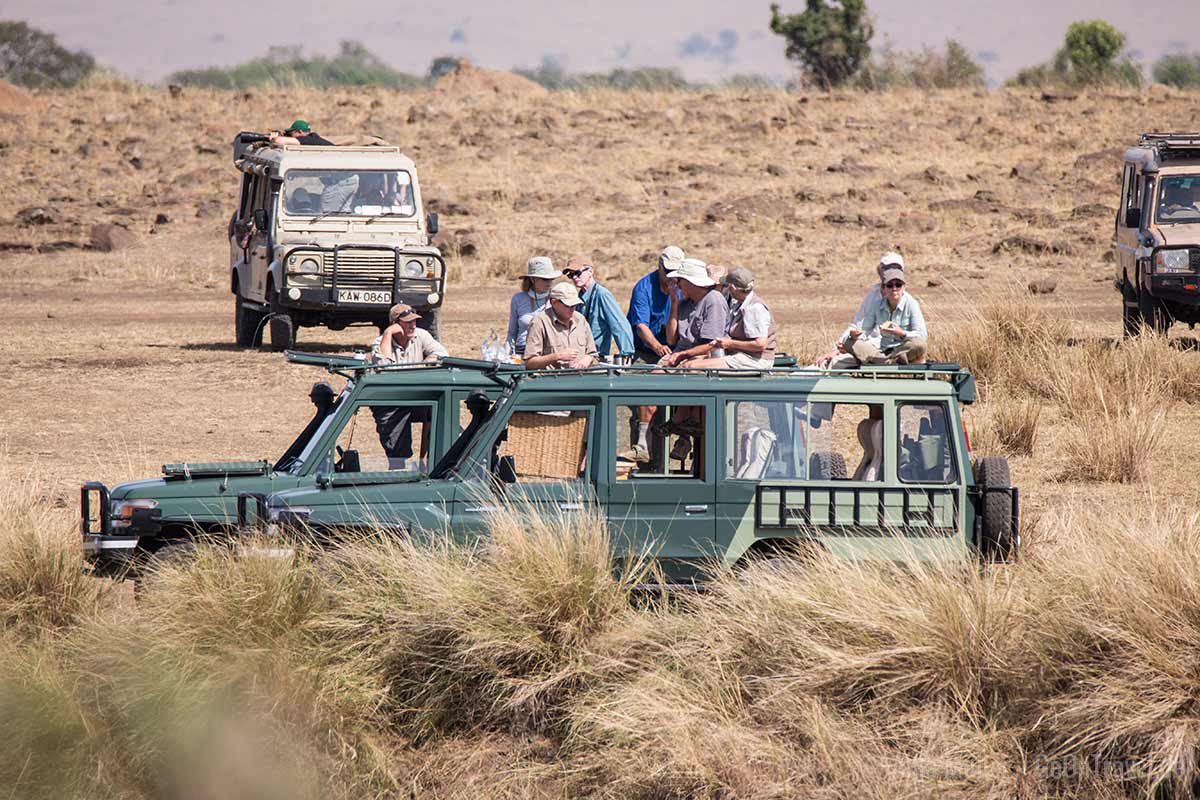 geschlossener Safarigeländewagen