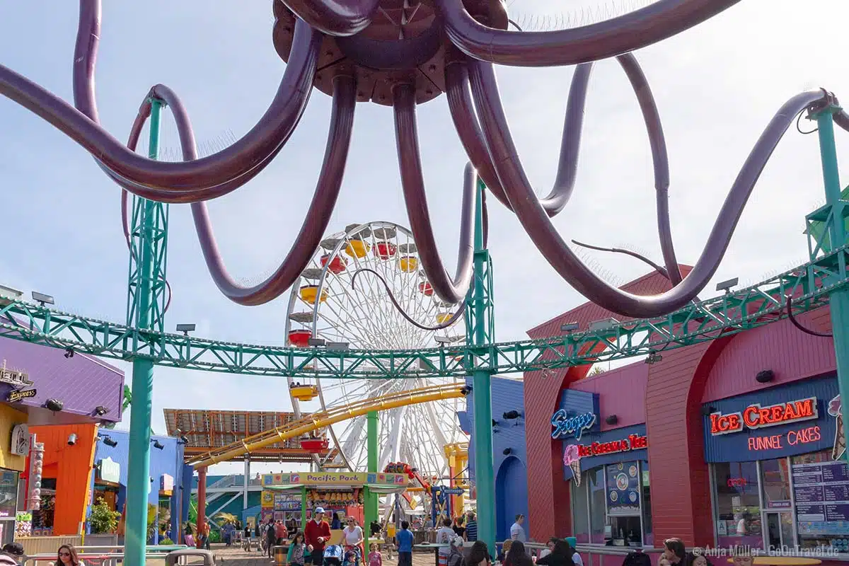 Attraktionen auf dem Santa Monica Pier Attraktionen auf dem Santa Monica Pier