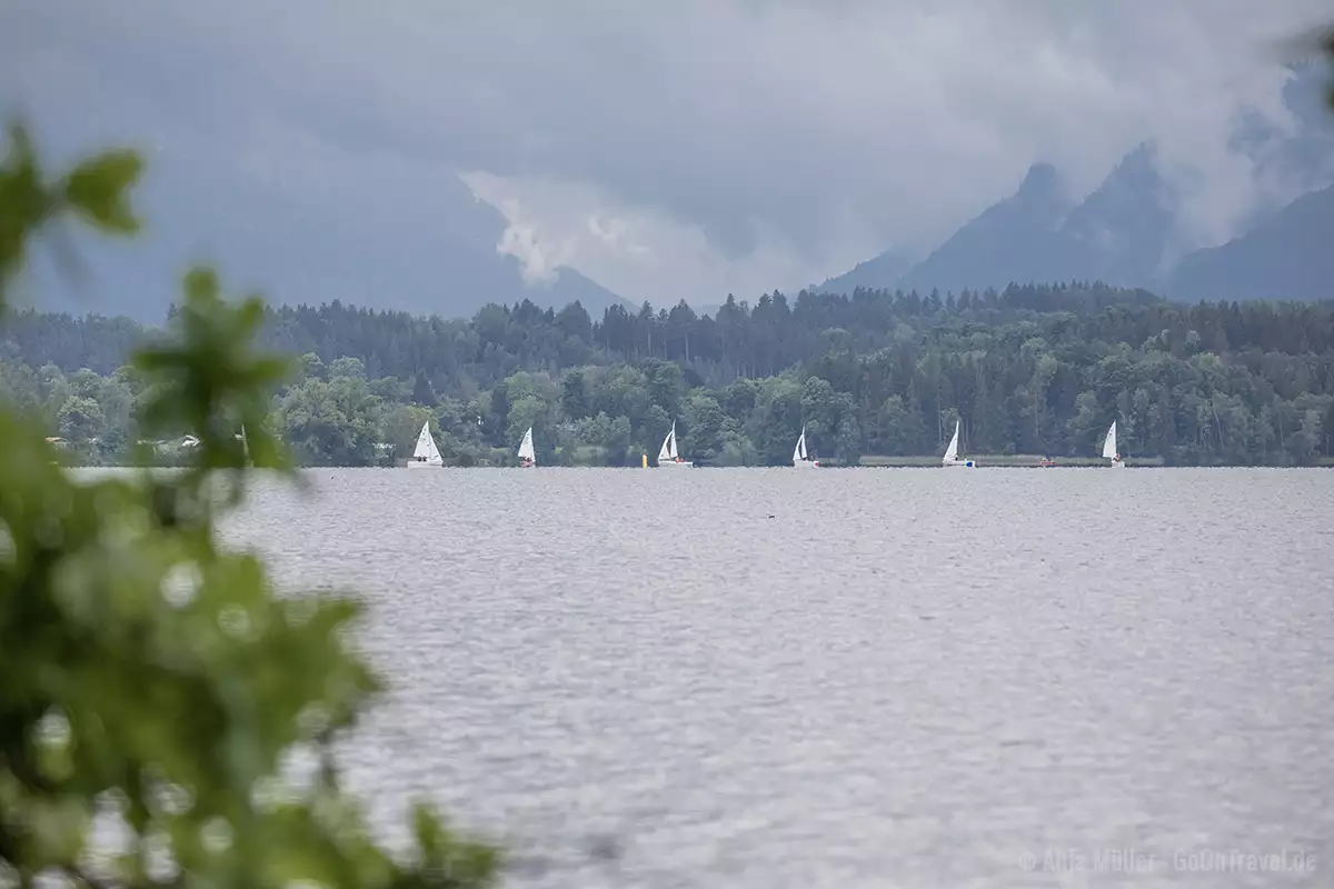 Segelboote auf dem Staffelsee Segelboote auf dem Staffelsee