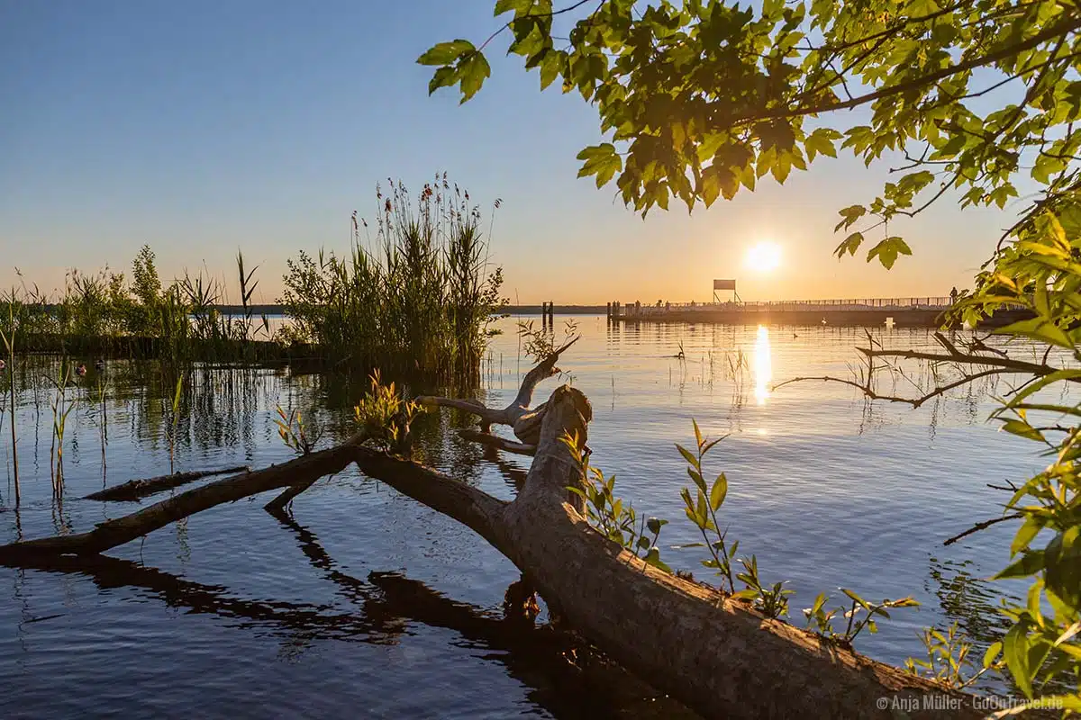 Sonnenaufgang am Großen Müggelsee in Berlin Sonnenaufgang am Großen Müggelsee in Berlin