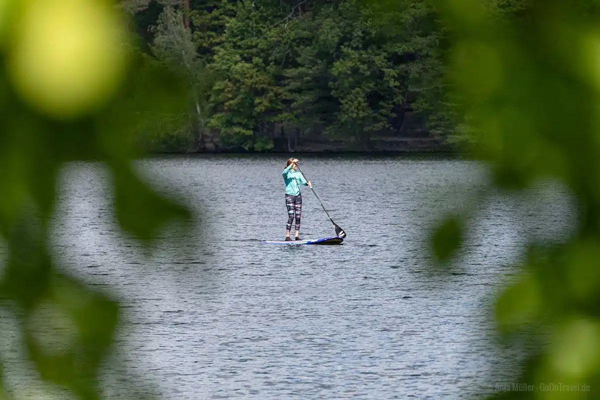 Standup Paddling auf dem Schlachtensee Standup Paddling auf dem Schlachtensee