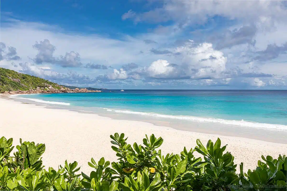 Blick auf den Petite Anse Beach Blick auf den Petite Anse Beach