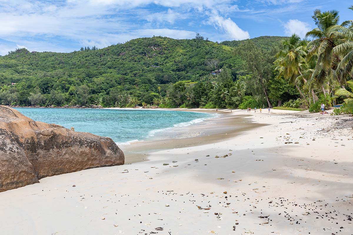 Am Anse Takamaka kannst du Schnorcheln