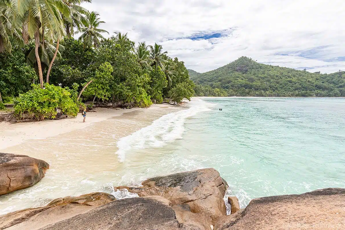 Baie Lazare Beach im Süden von Mahé Baie Lazare Beach im Süden von Mahé