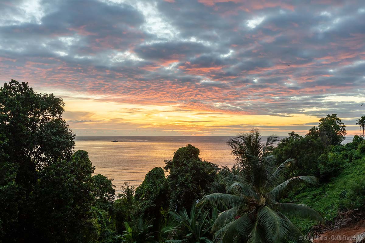 Sonnenuntergang auf Mahé